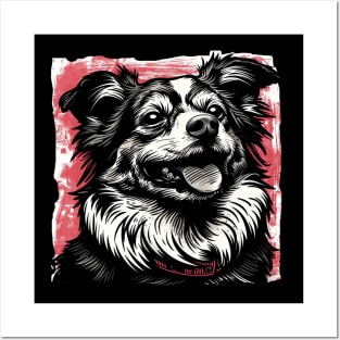 Retro Art Sheltie Dog Lover Posters and Art